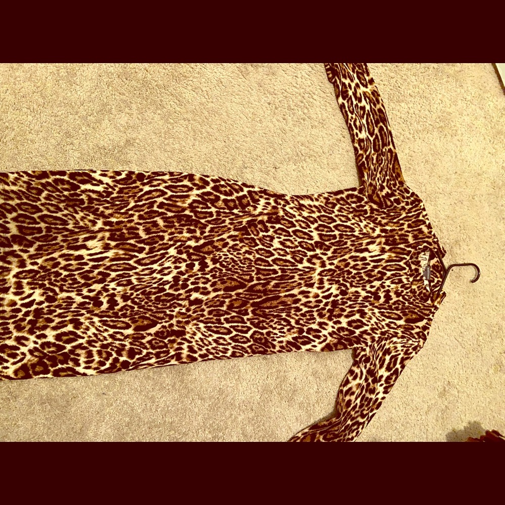 Leopard bodycone dress